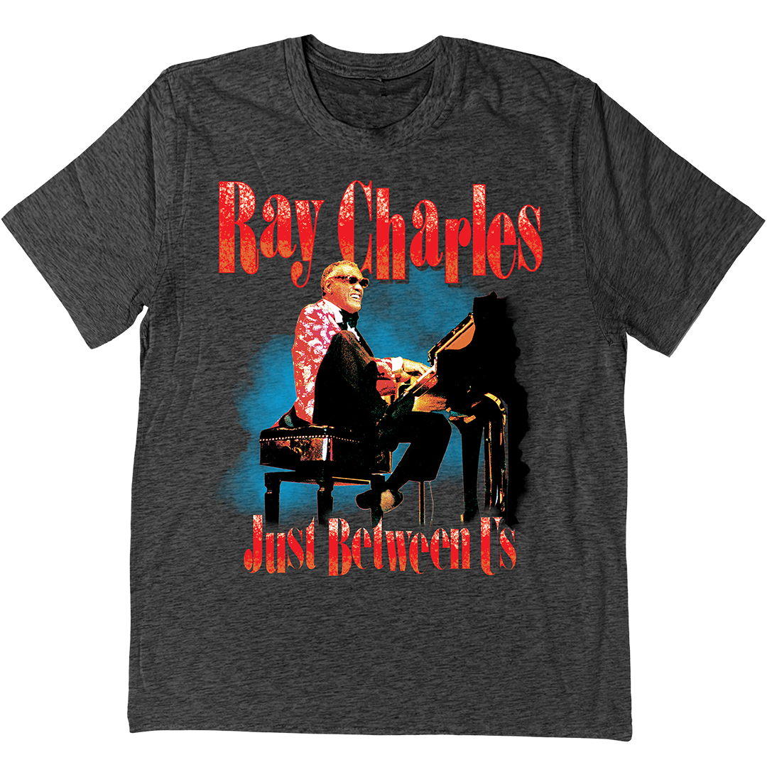 Ray Charles &quot;Just Between Us&quot; T-Shirt In Charcoal Grey