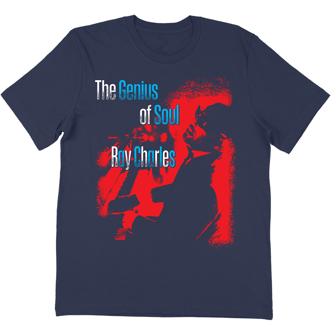 Ray Charles &quot;Philatelic&quot; T-Shirt In Navy