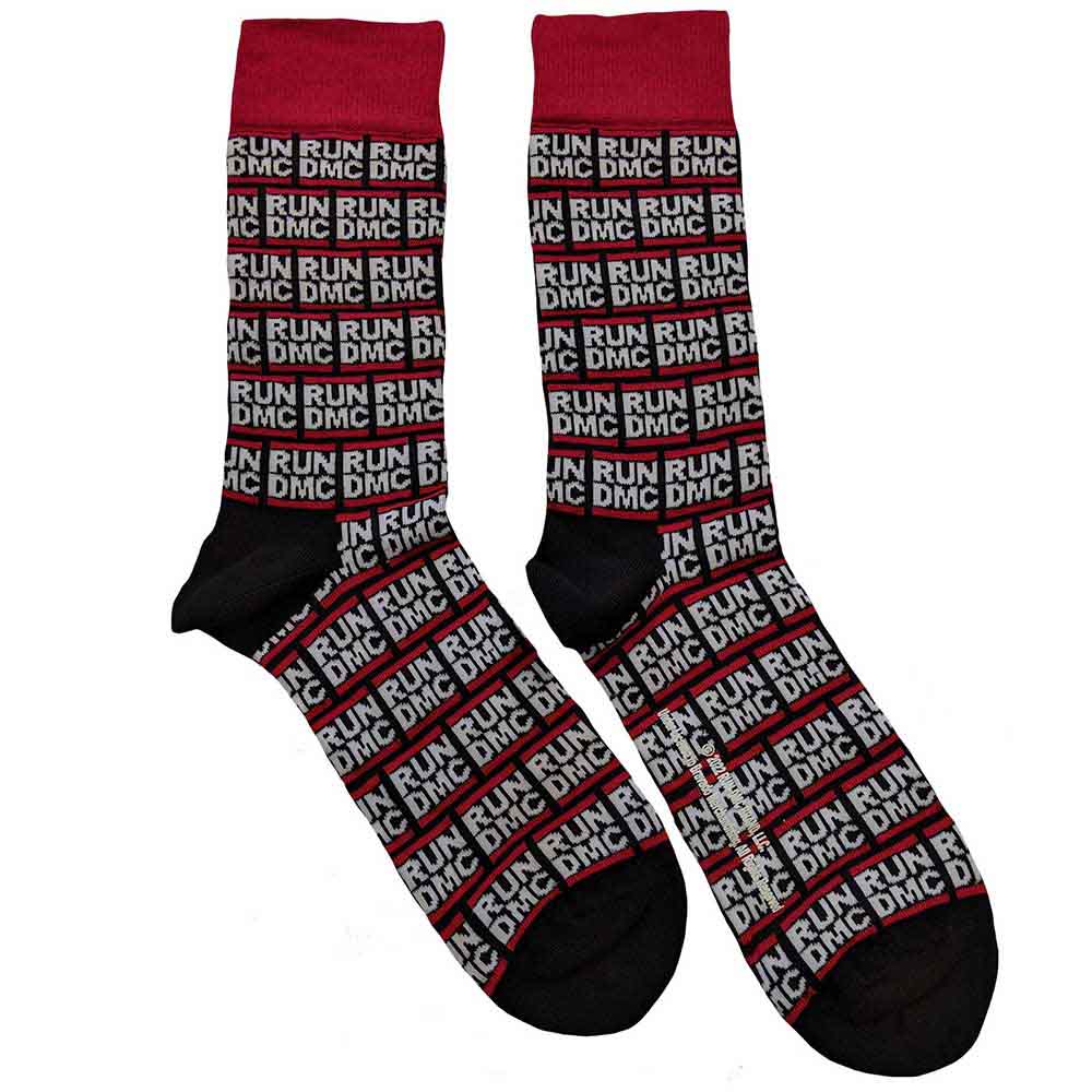 RUN DMC Unisex Ankle Socks, All Over Logo