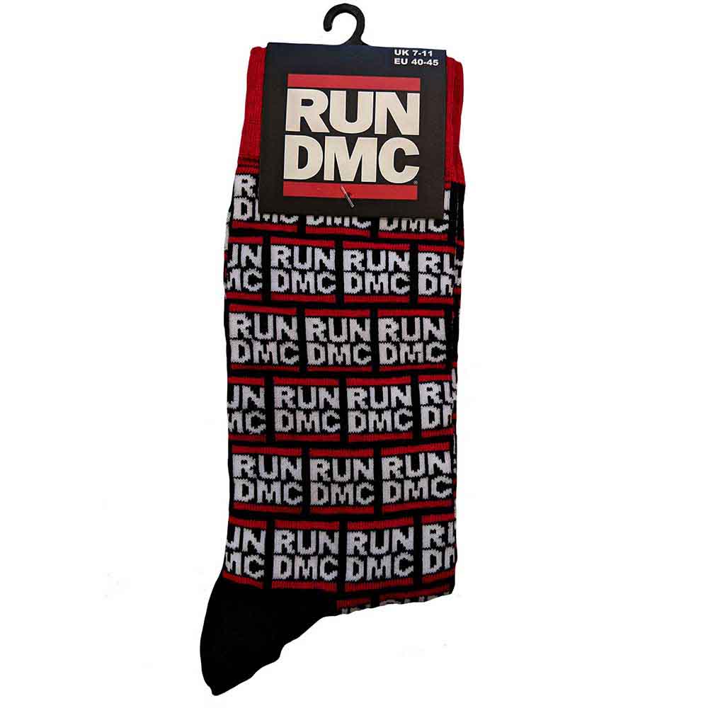 RUN DMC Unisex Ankle Socks, All Over Logo