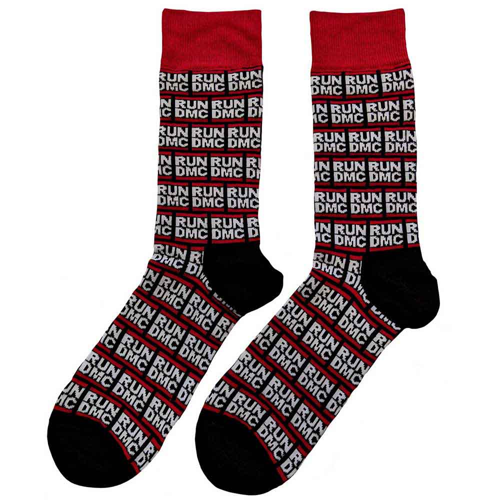 RUN DMC Unisex Ankle Socks, All Over Logo