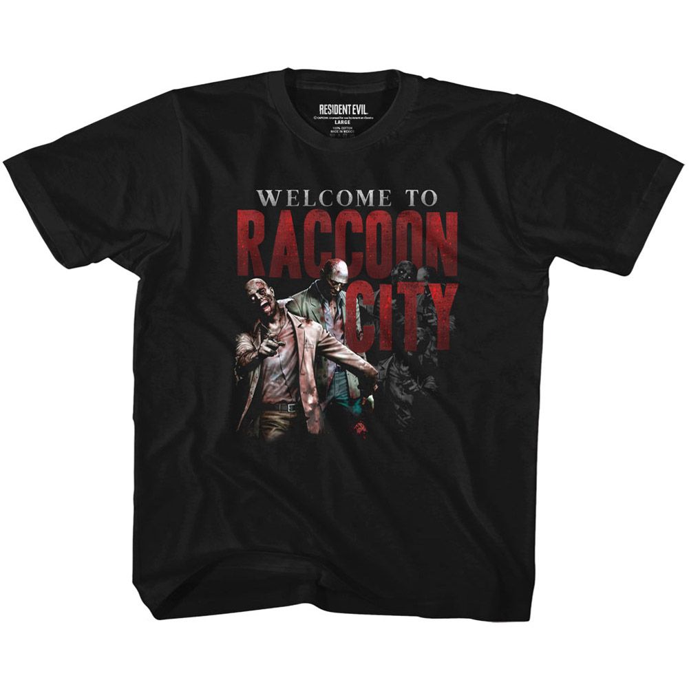 RESIDENT EVIL Kids T-Shirt, WELCOME TO RC