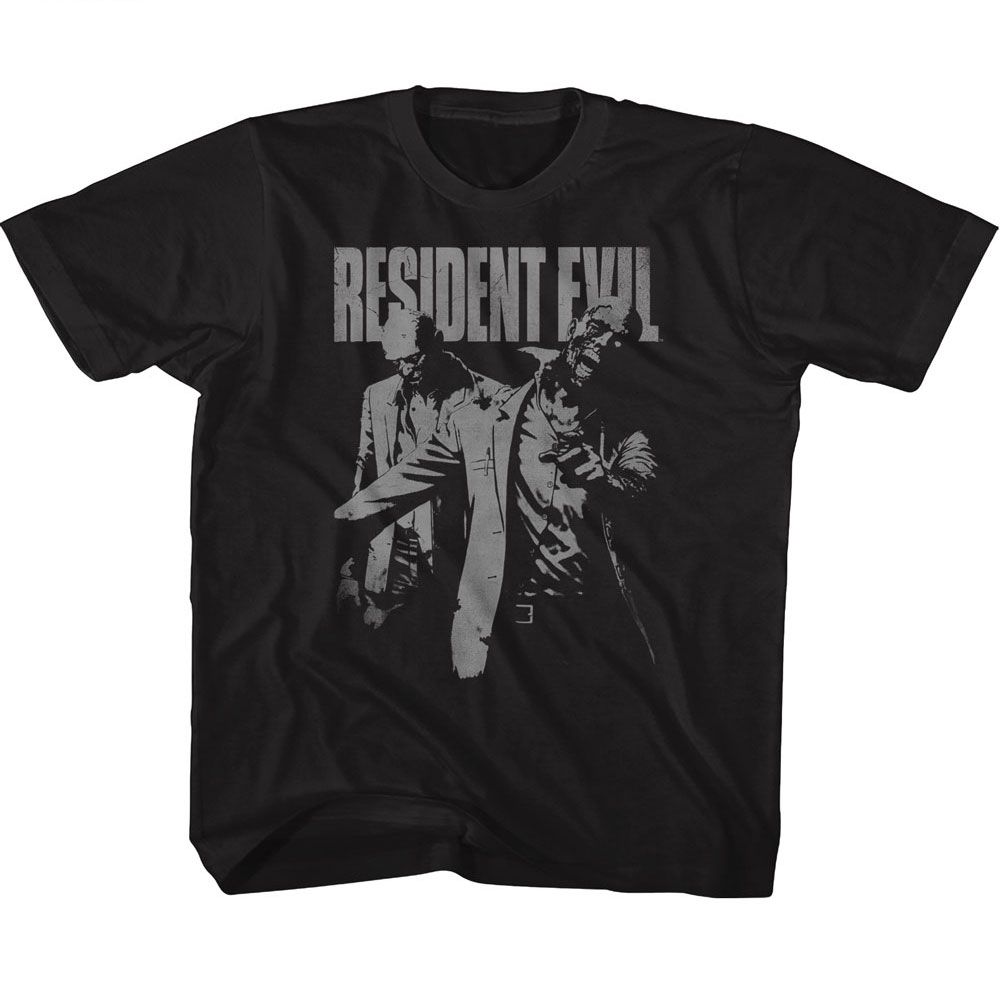 RESIDENT EVIL Kids T-Shirt, RESIDENT EVIL MONOCHROME ZOMBIES