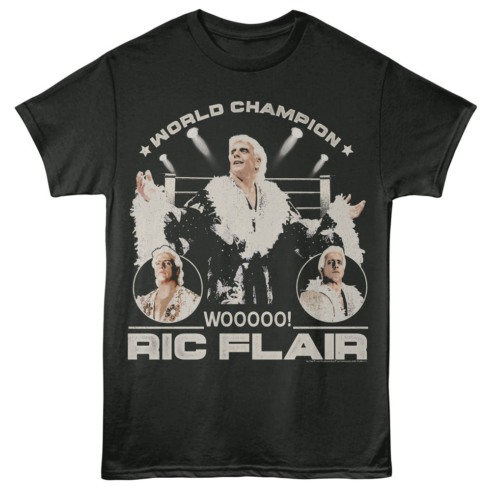 RIC FLAIR Eye-Catching T-Shirt, RING AND LIGHTS