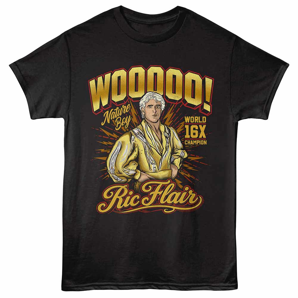 RIC FLAIR Eye-Catching T-Shirt, WOOOOO