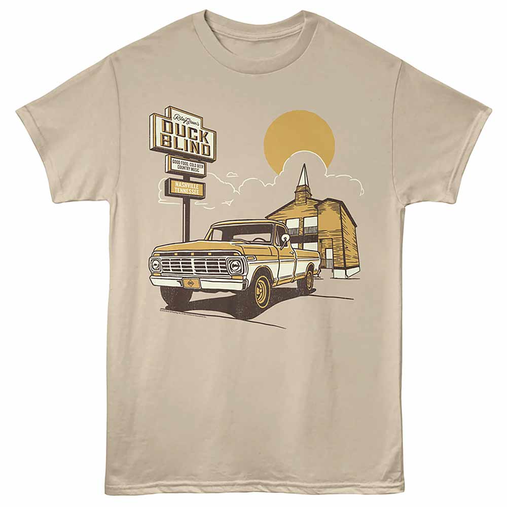 RILEY GREEN Eye-Catching T-Shirt, DUCK BLIND TRUCK