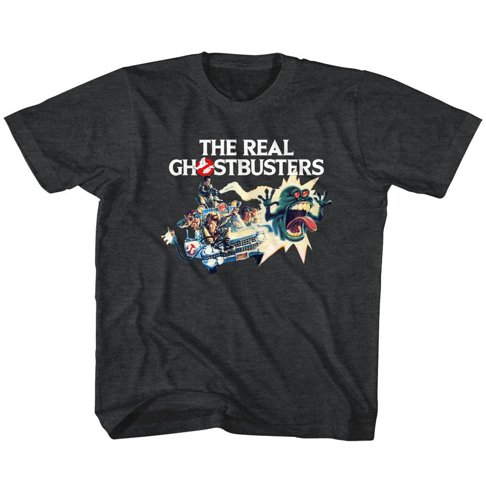 THE REAL GHOSTBUSTERS Kids T-Shirt, CAR CHASE