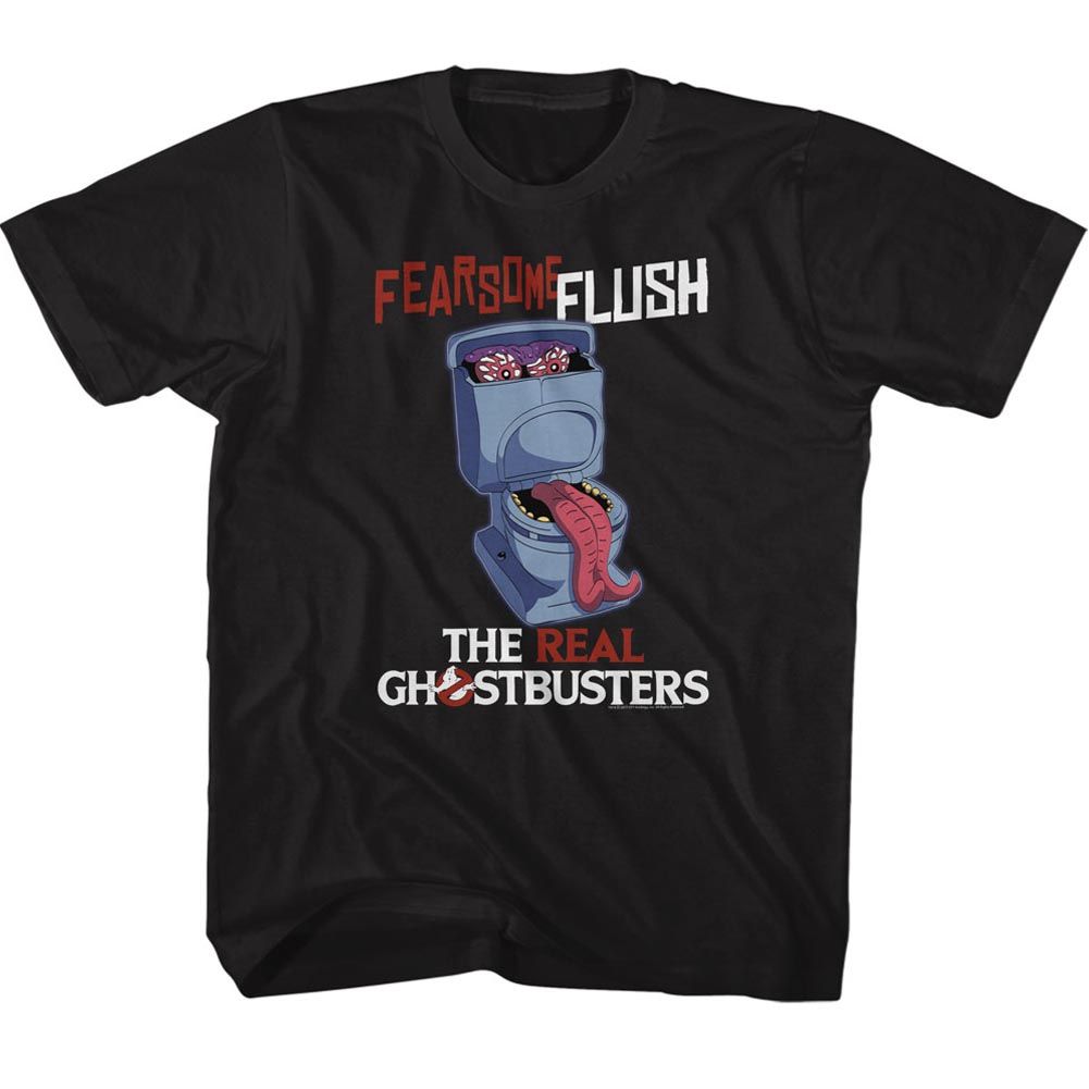 THE REAL GHOSTBUSTERS Kids T-Shirt, FEARSOME FLUSH