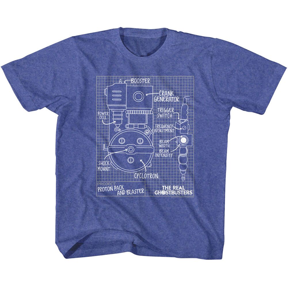 THE REAL GHOSTBUSTERS Kids T-Shirt, BLUEPRINTS