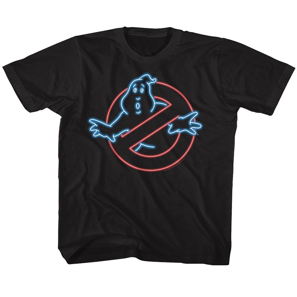 THE REAL GHOSTBUSTERS Kids T-Shirt, NEON GHOST