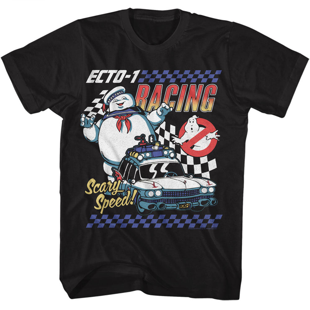 THE REAL GHOSTBUSTERS Famous T-Shirt, ECTO 1 RACING