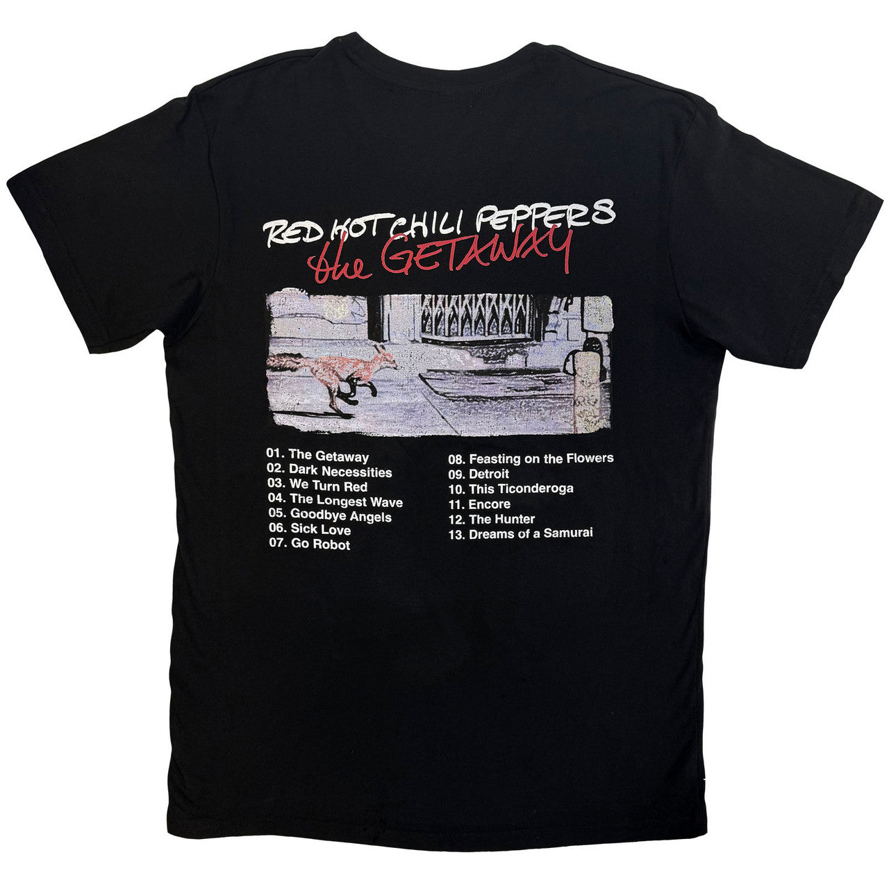 RED HOT CHILI PEPPERS Carbon T-Shirt, The Getaway Tracklist