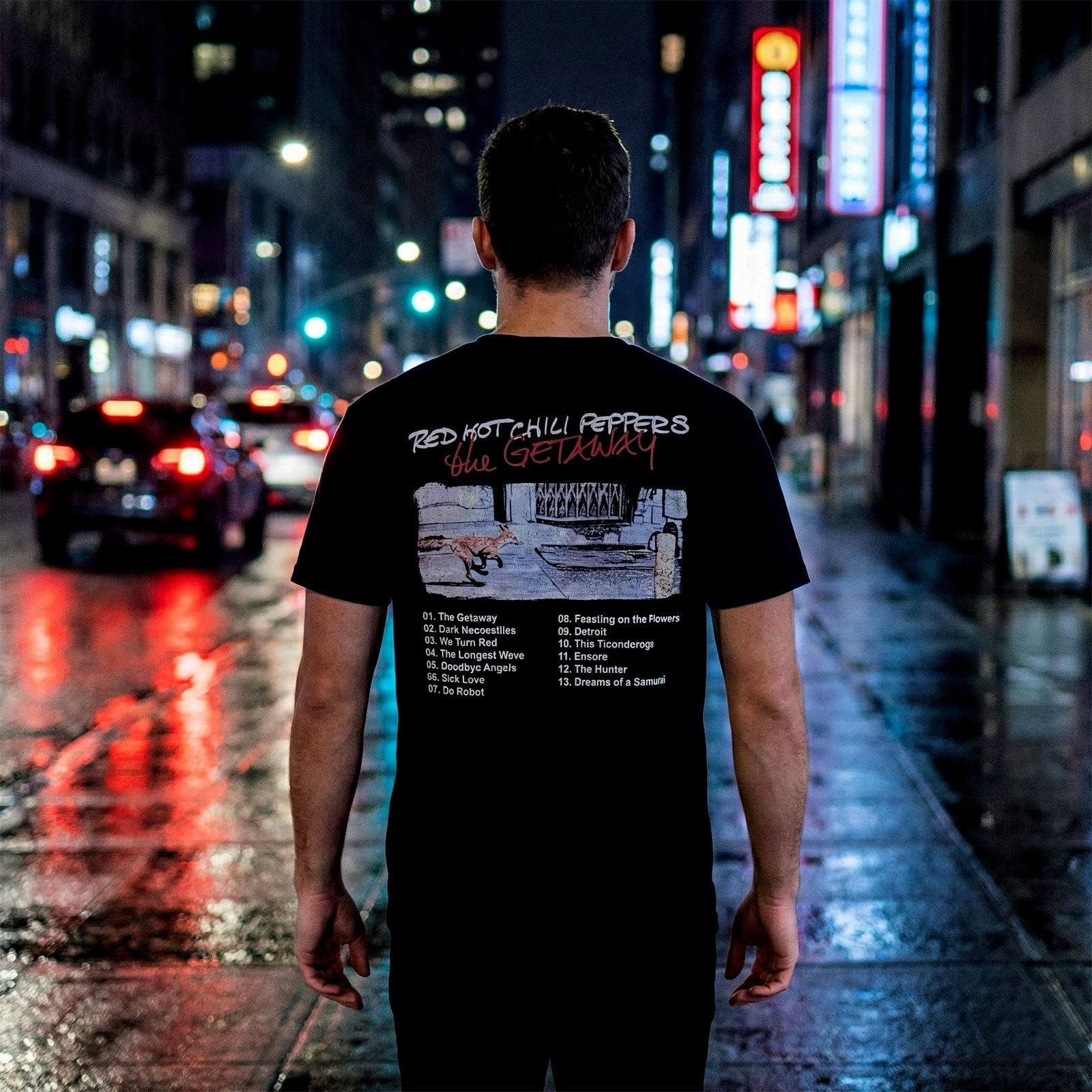RED HOT CHILI PEPPERS Carbon T-Shirt, The Getaway Tracklist