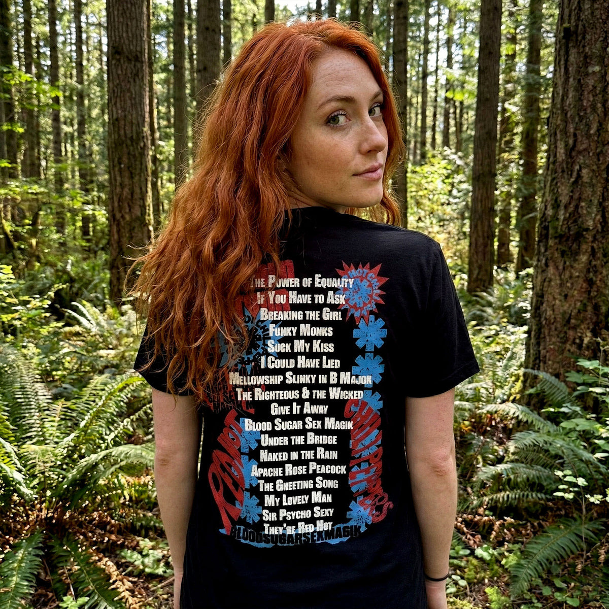 RED HOT CHILI PEPPERS Carbon T-Shirt, Blood Sugar Sex Magik Tracklist