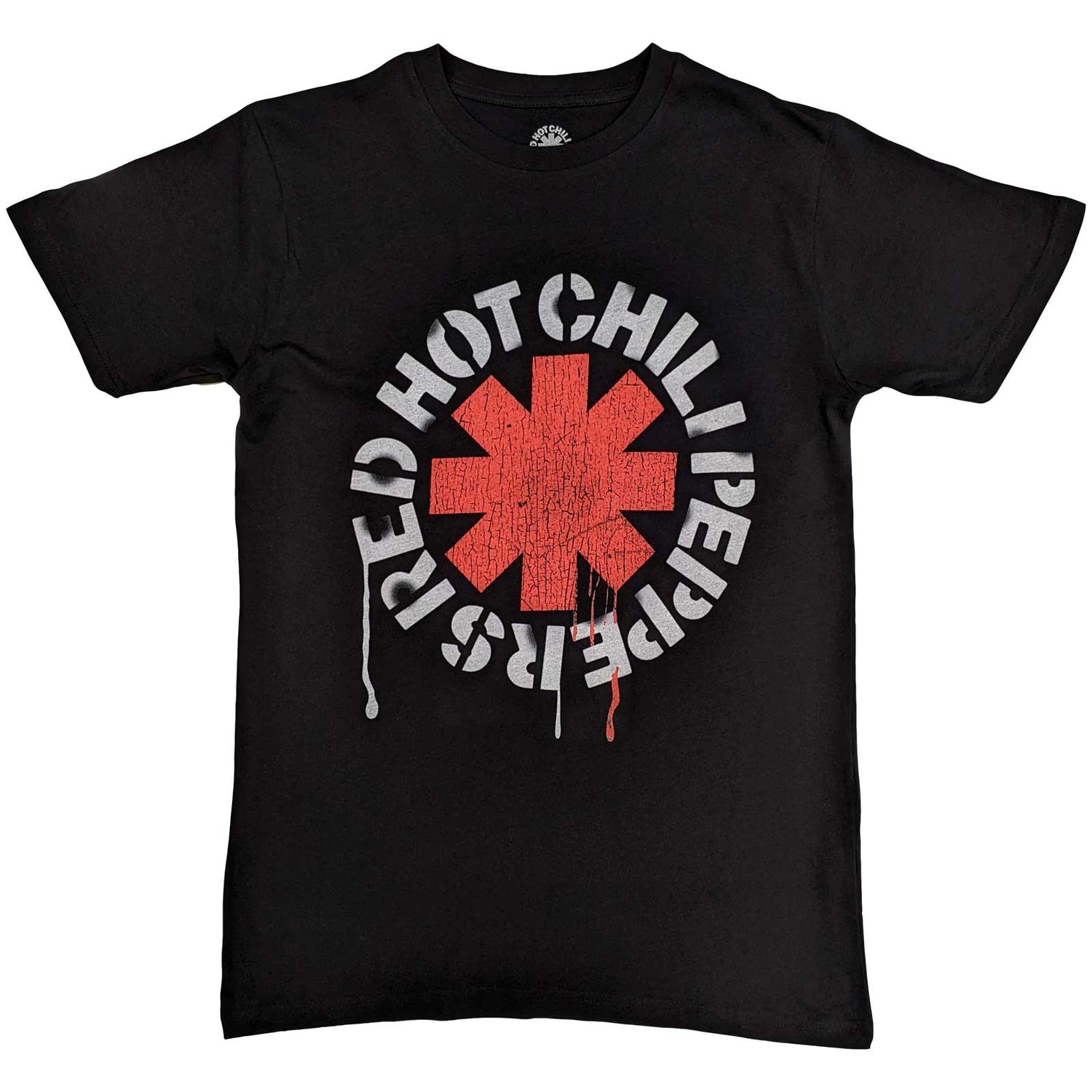 RED HOT CHILI PEPPERS Attractive T-Shirt, Red Asterisk