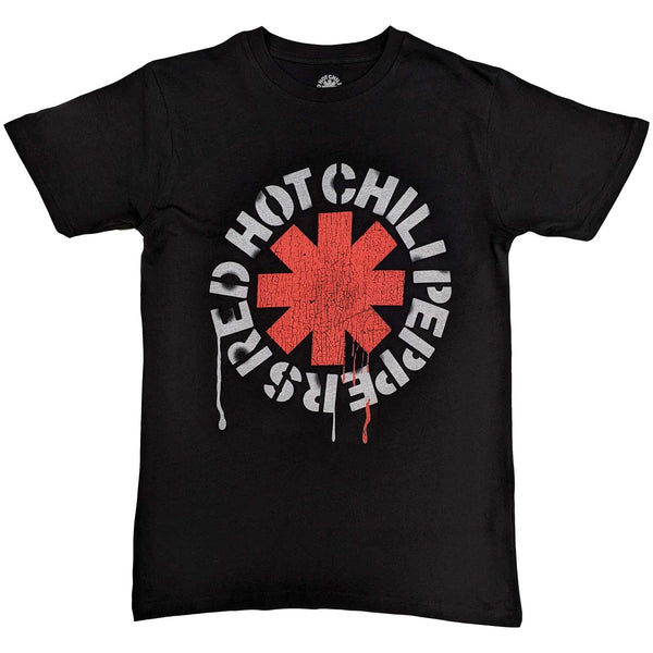 RED HOT CHILI PEPPERS Attractive T-Shirt, Red Asterisk