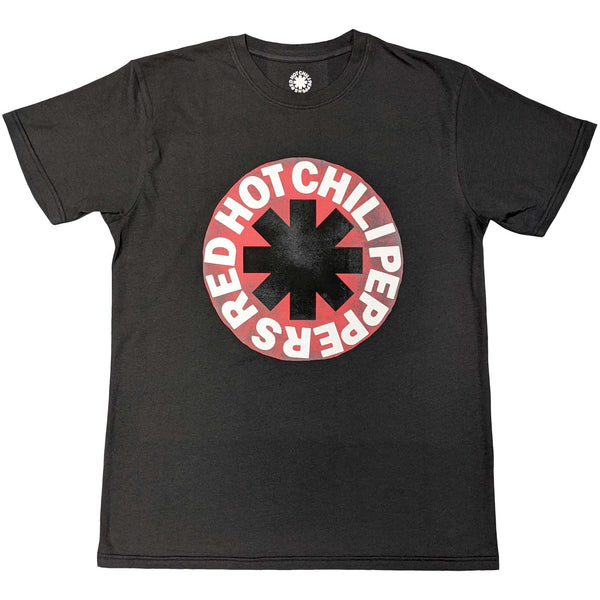 RED HOT CHILI PEPPERS Attractive T-Shirt, Red Circle Asterisk