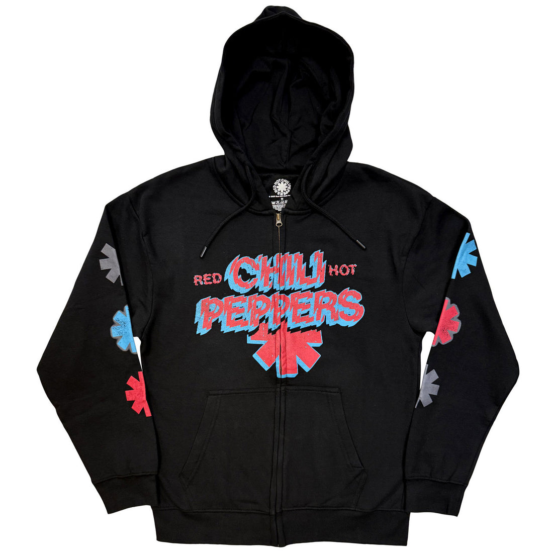 RED HOT CHILI PEPPERS Attractive Hoodie, Shock Logo
