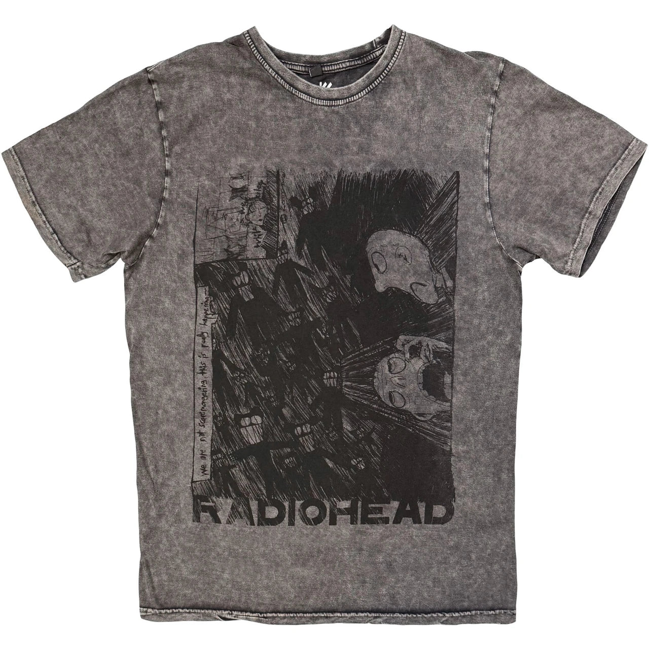 RADIOHEAD Stone Wash T-Shirt, Scribble