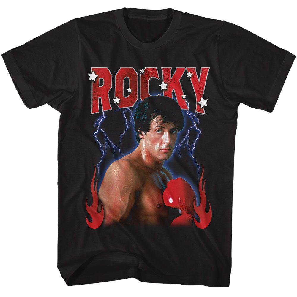 ROCKY T-Shirt, Lightning Flames