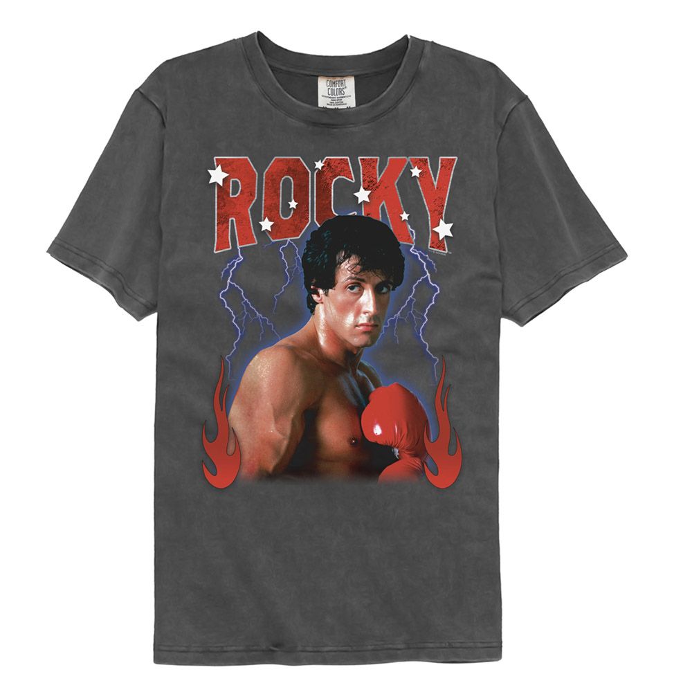 ROCKY Garment Dye T-Shirt, LIGHTNING FLAMES