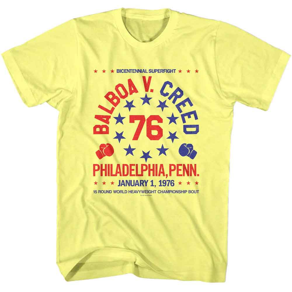 ROCKY Eye-Catching T-Shirt, V CREED 76