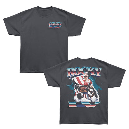 ROCKY Oversized T-Shirt, LIGHTNING CHROME