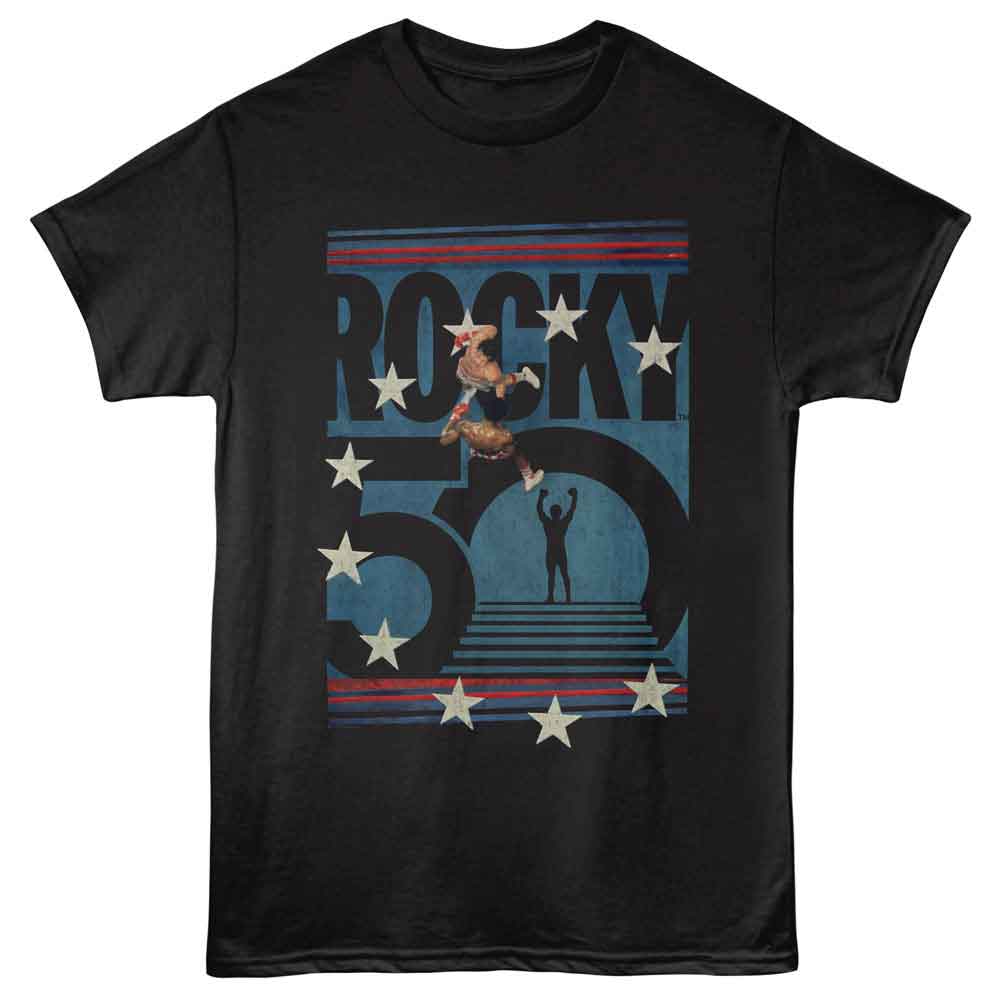 ROCKY Eye-Catching T-Shirt, 50TH BOXING RING