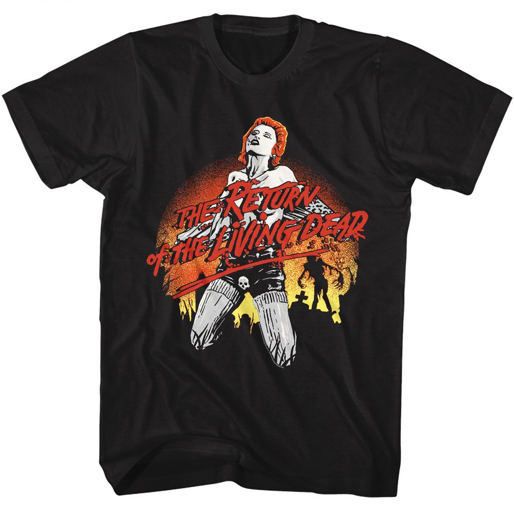 RETURN OF THE LIVING DEAD Eye-Catching T-Shirt, GRAVEYARD TRASH