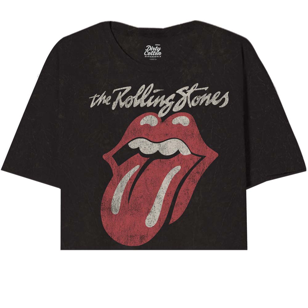 ROLLING STONES Oversized Crop, Classic Lick