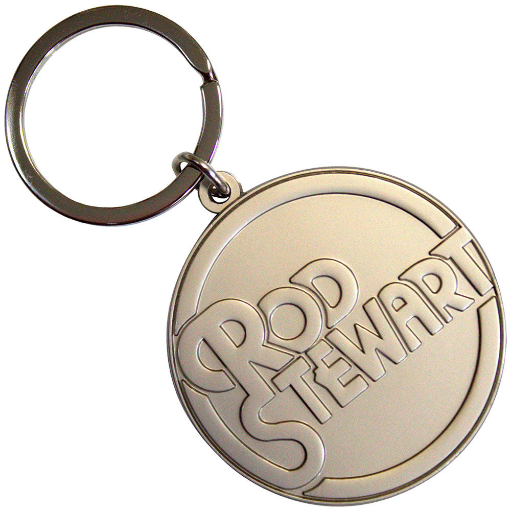 ROD STEWART Keychain, Stacked Logo Emblem