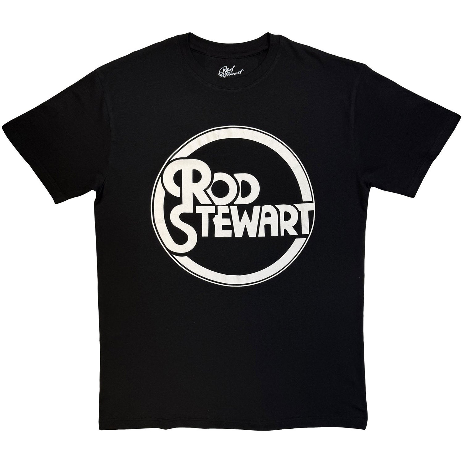 ROD STEWART Attractive T-Shirt, Circle Logo Mono