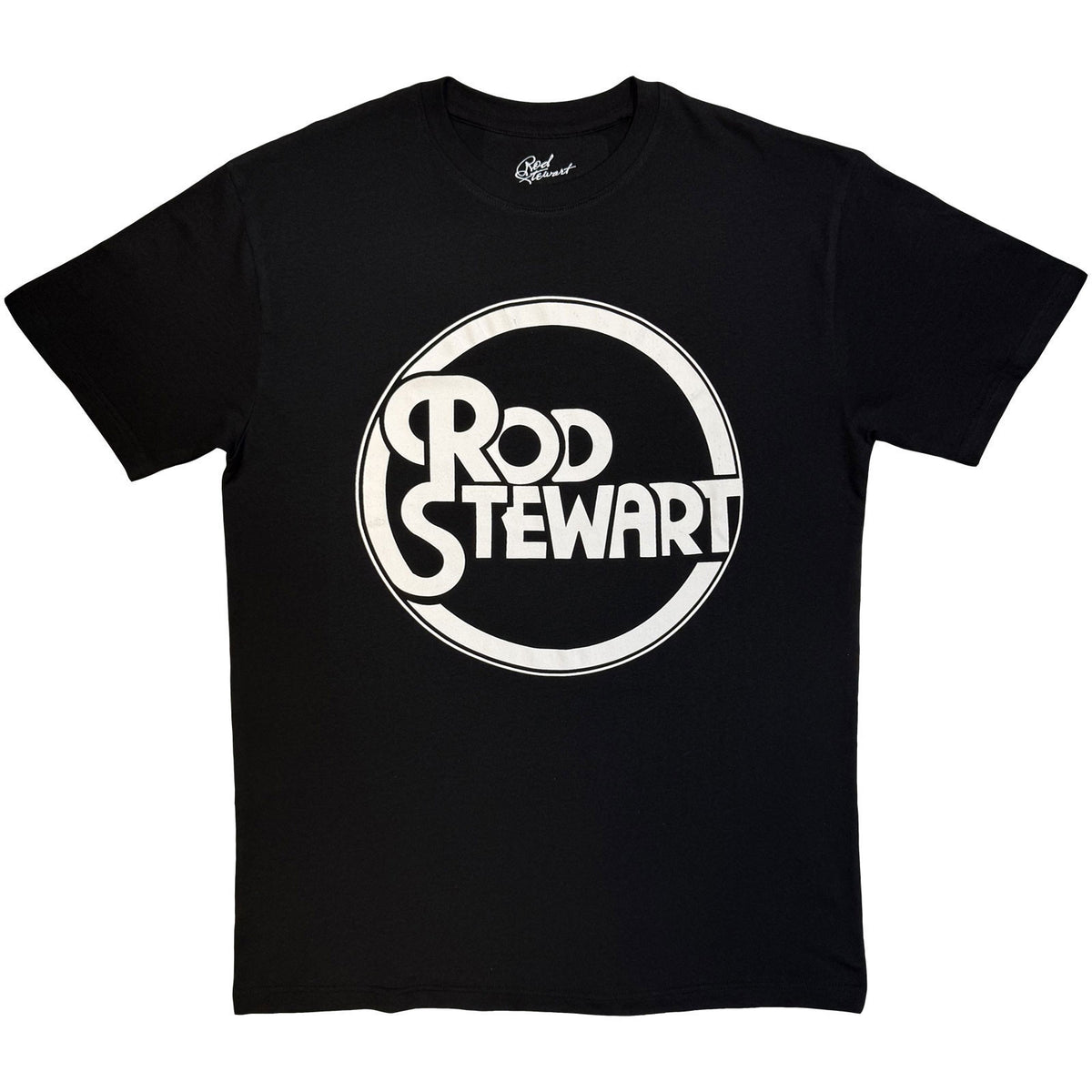 ROD STEWART Attractive T-Shirt, Circle Logo Mono