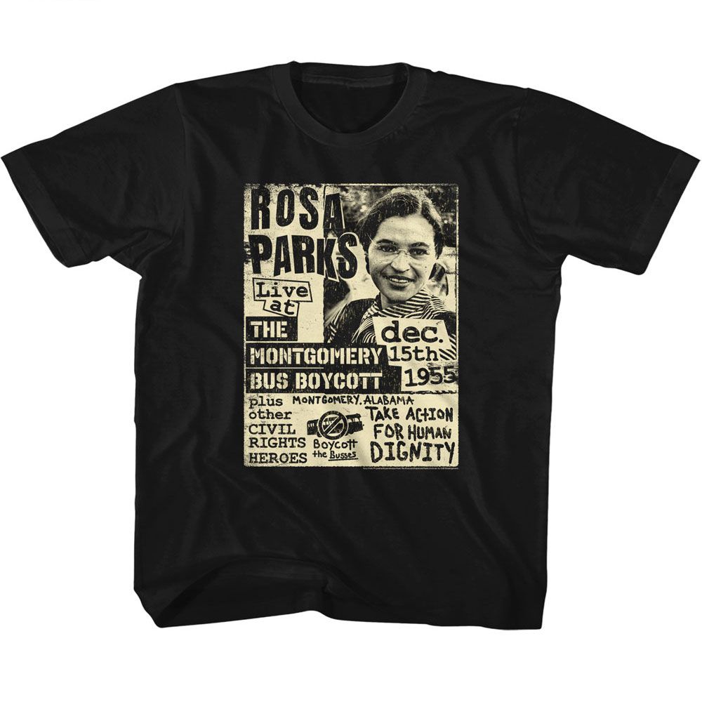 ROSA PARKS Kids T-Shirt, ROSA PARKS BUS BOYCOTT FLYER