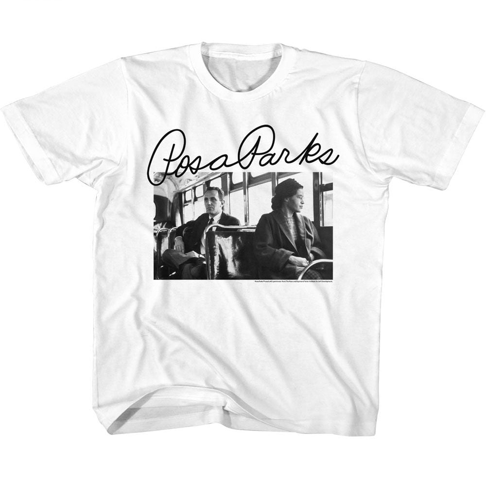 ROSA PARKS Kids T-Shirt, ROSA PARKS PHOTO AND SIGNATURE