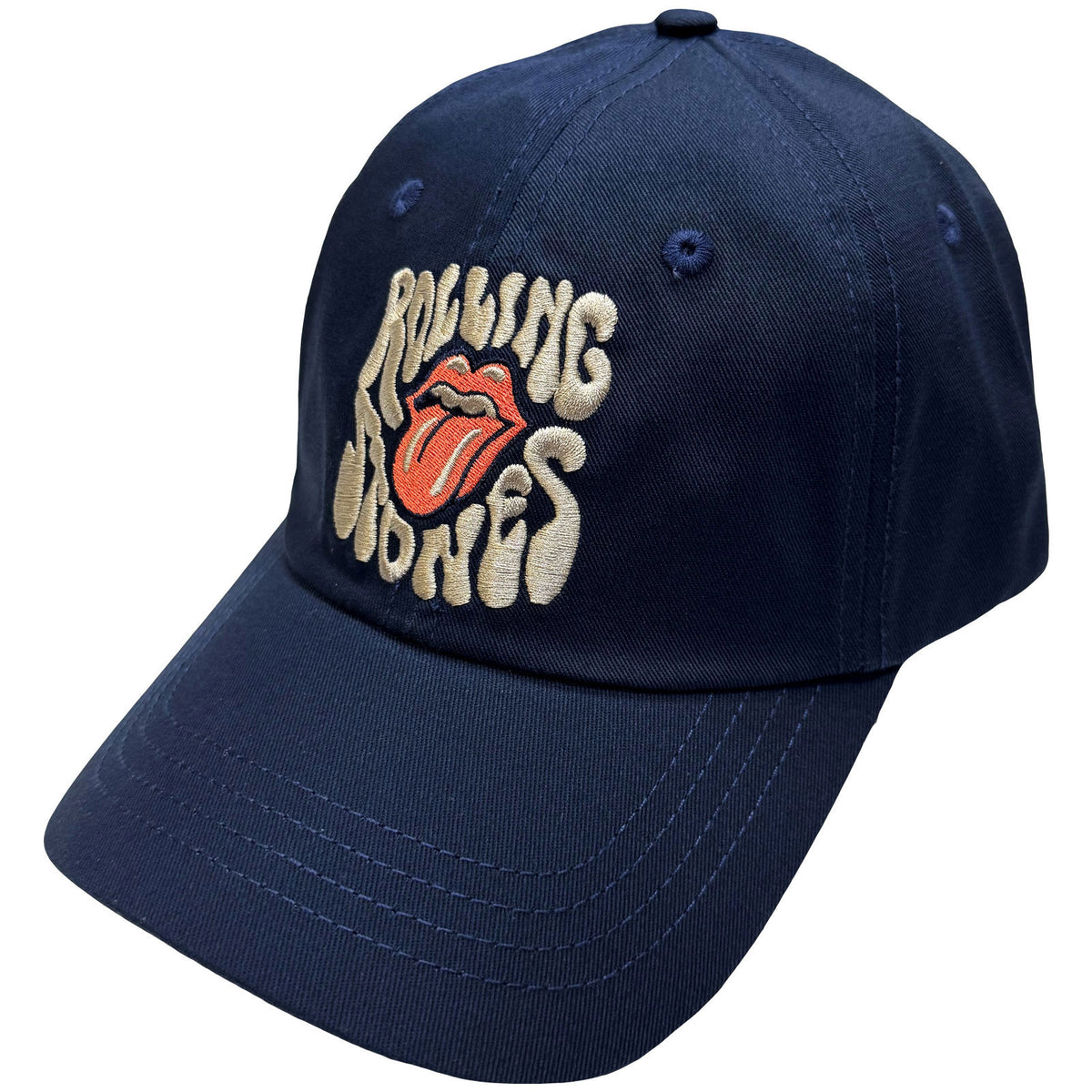 THE ROLLING STONES Baseball Cap, Swirl Tongue Logo