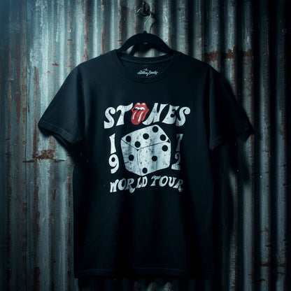 THE ROLLING STONES Carbon T-Shirt, Dice Tour &