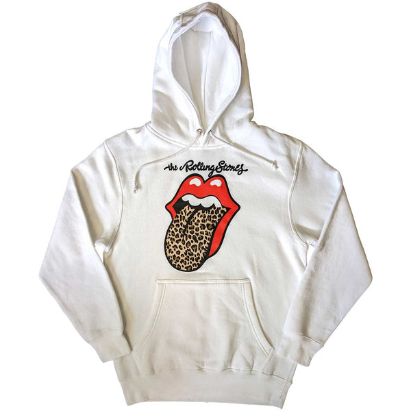 THE ROLLING STONES Attractive Hoodie, Leopard Tongue