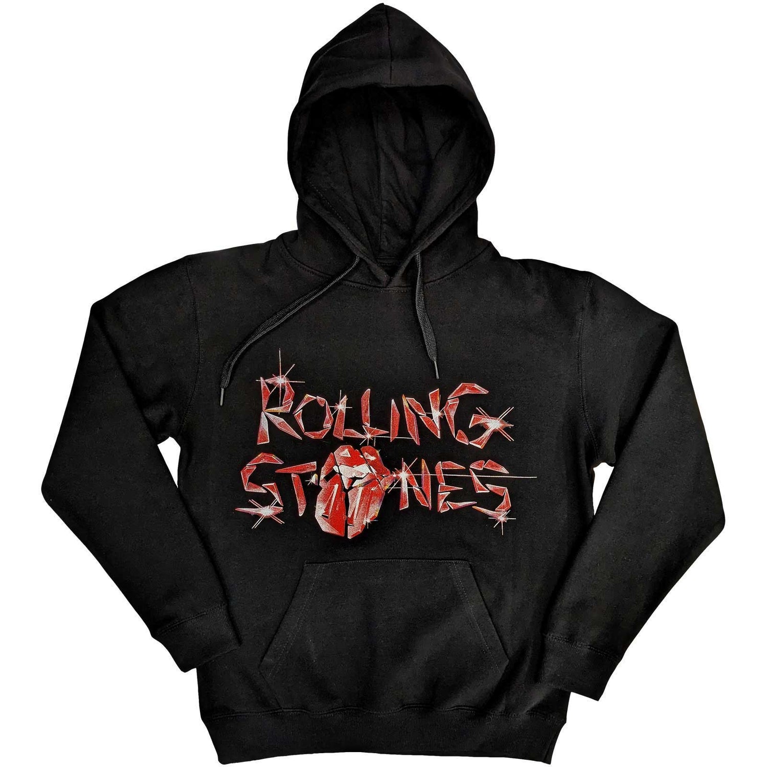 THE ROLLING STONES Attractive Hoodie, Hackney Diamonds Glass Logo