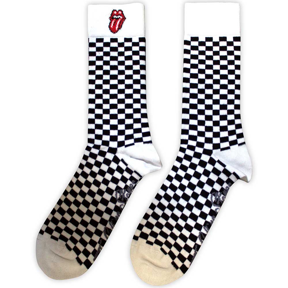 The Rolling Stones Unisex Ankle Socks Check