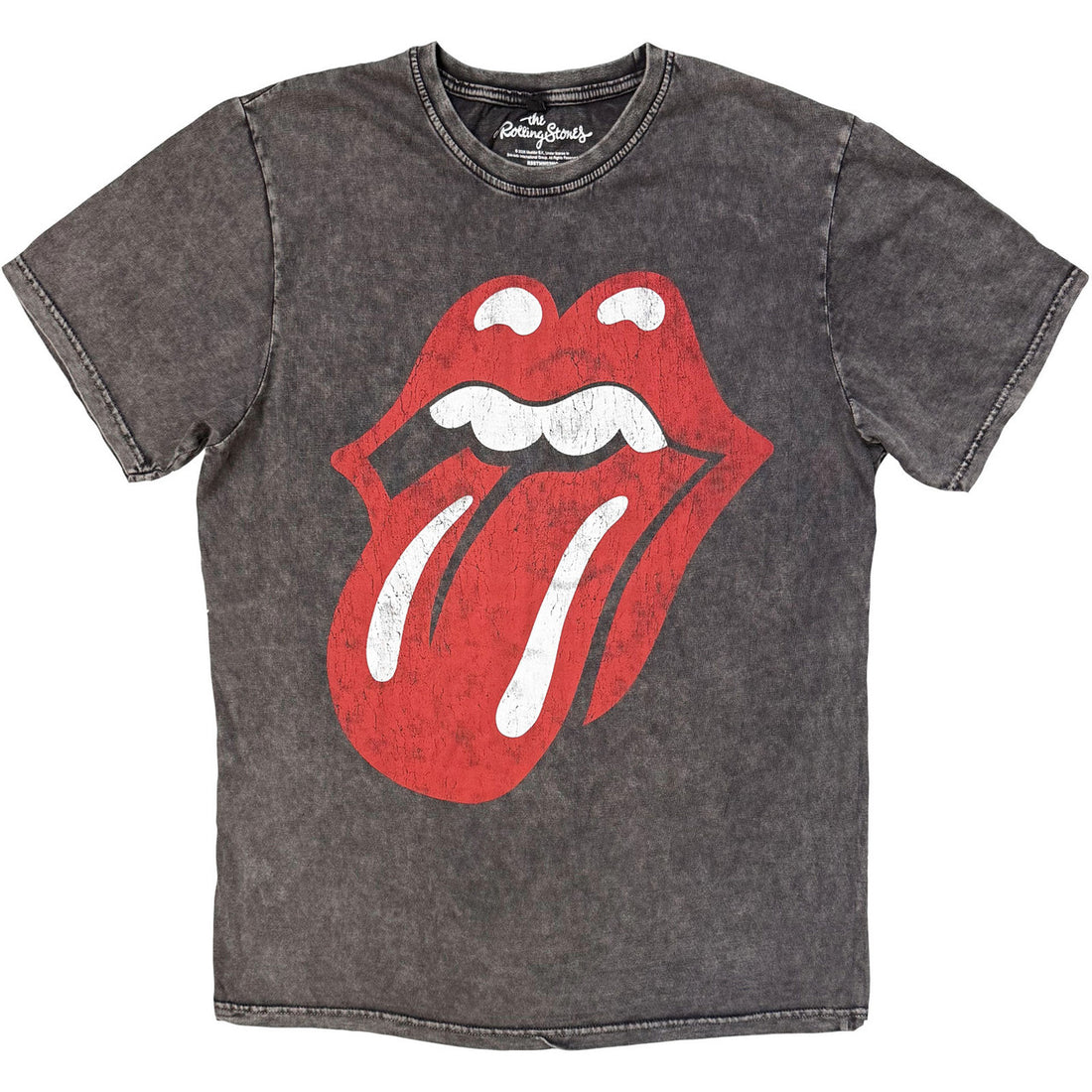 THE ROLLING STONES Stone Wash T-Shirt, Classic Tongue