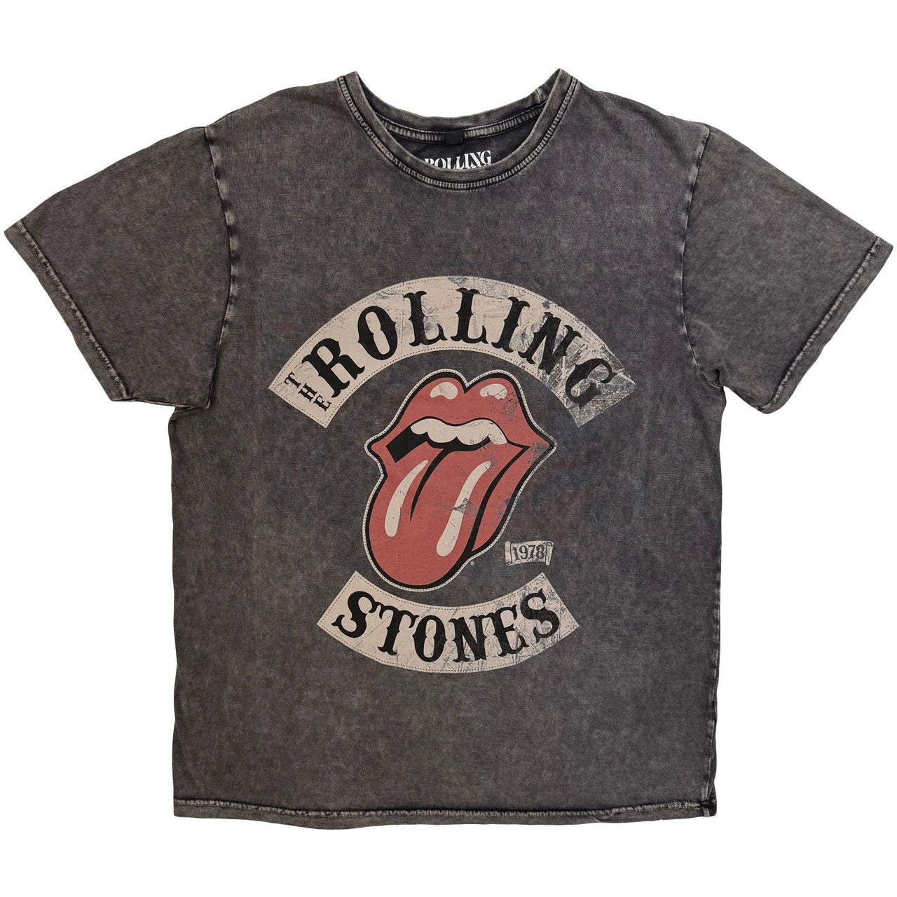 THE ROLLING STONES Stone Wash T-Shirt, Tour 78