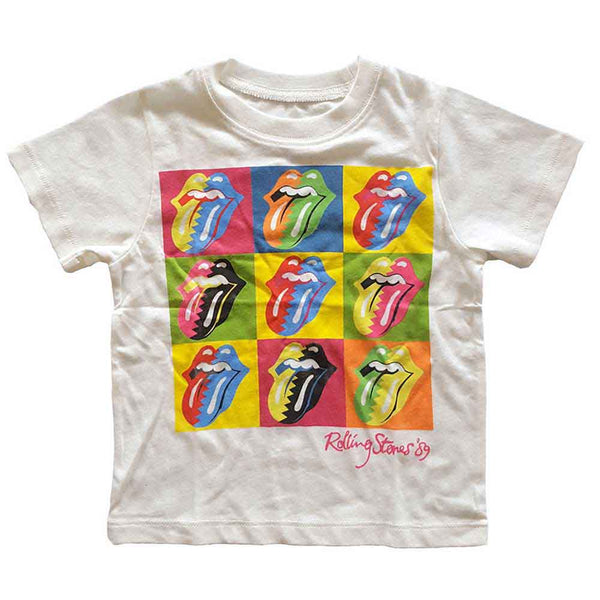 THE ROLLING STONES Attractive Kids T-shirt, Two-tone Tongues