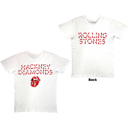 THE ROLLING STONES Attractive T-Shirt, Hackney Diamonds on White