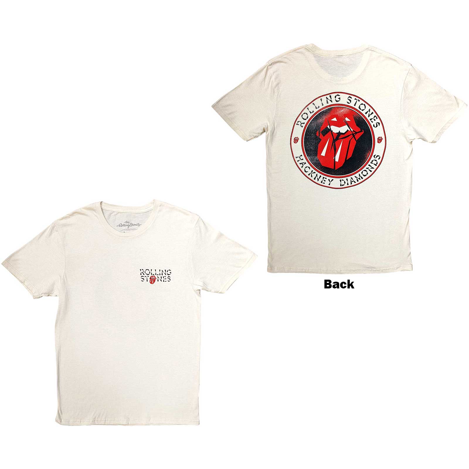 THE ROLLING STONES Attractive T-Shirt, Hackney Diamonds Circle Label