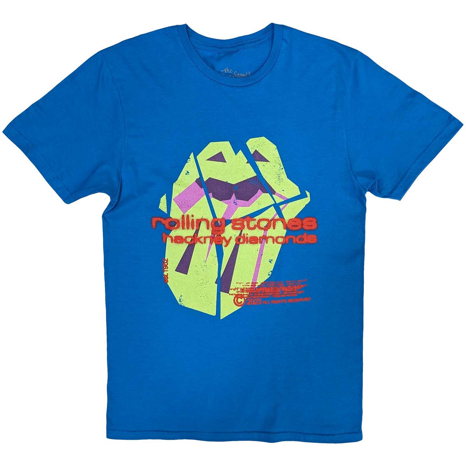 THE ROLLING STONES Attractive T-Shirt, Hackney Diamonds Neon