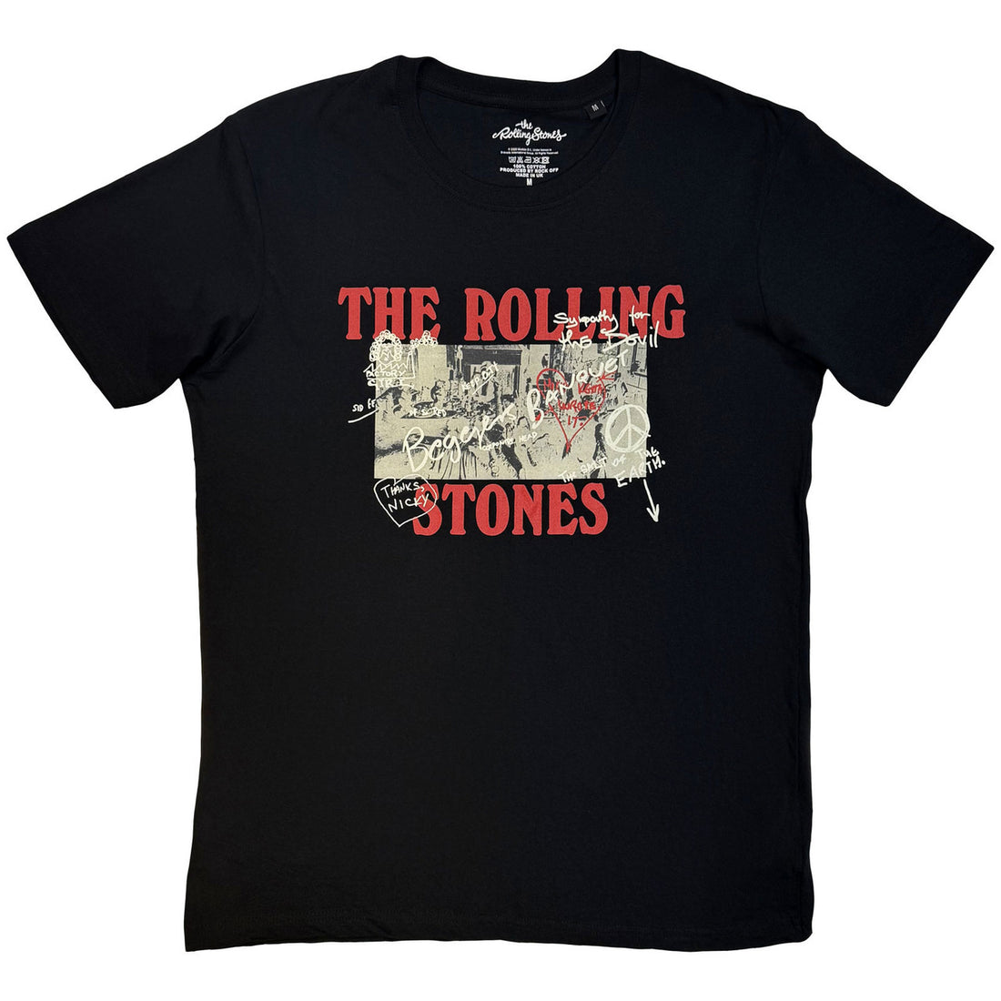 THE ROLLING STONES Attractive T-Shirt, Beggars Banquet Graffiti