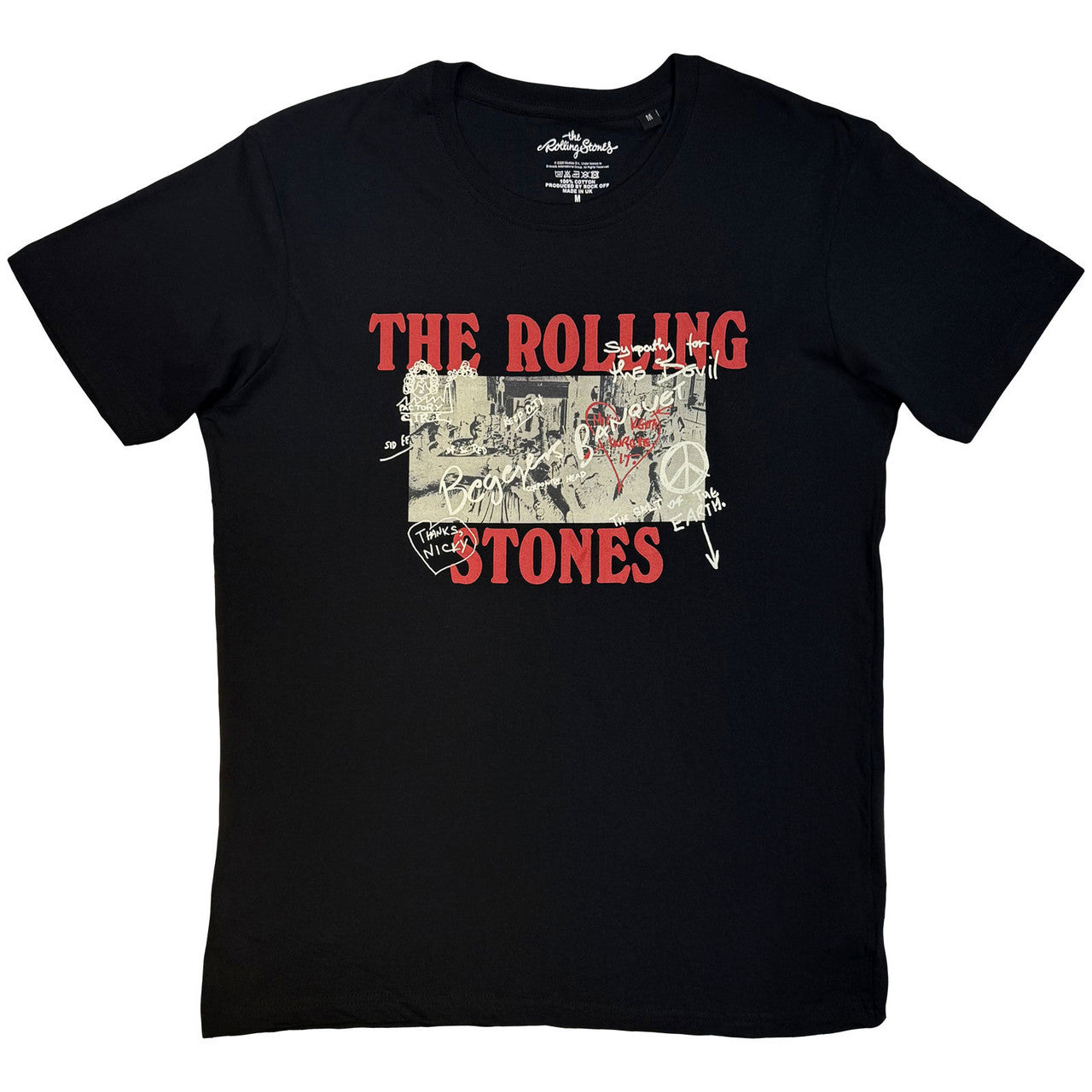 THE ROLLING STONES Attractive T-Shirt, Beggars Banquet Graffiti
