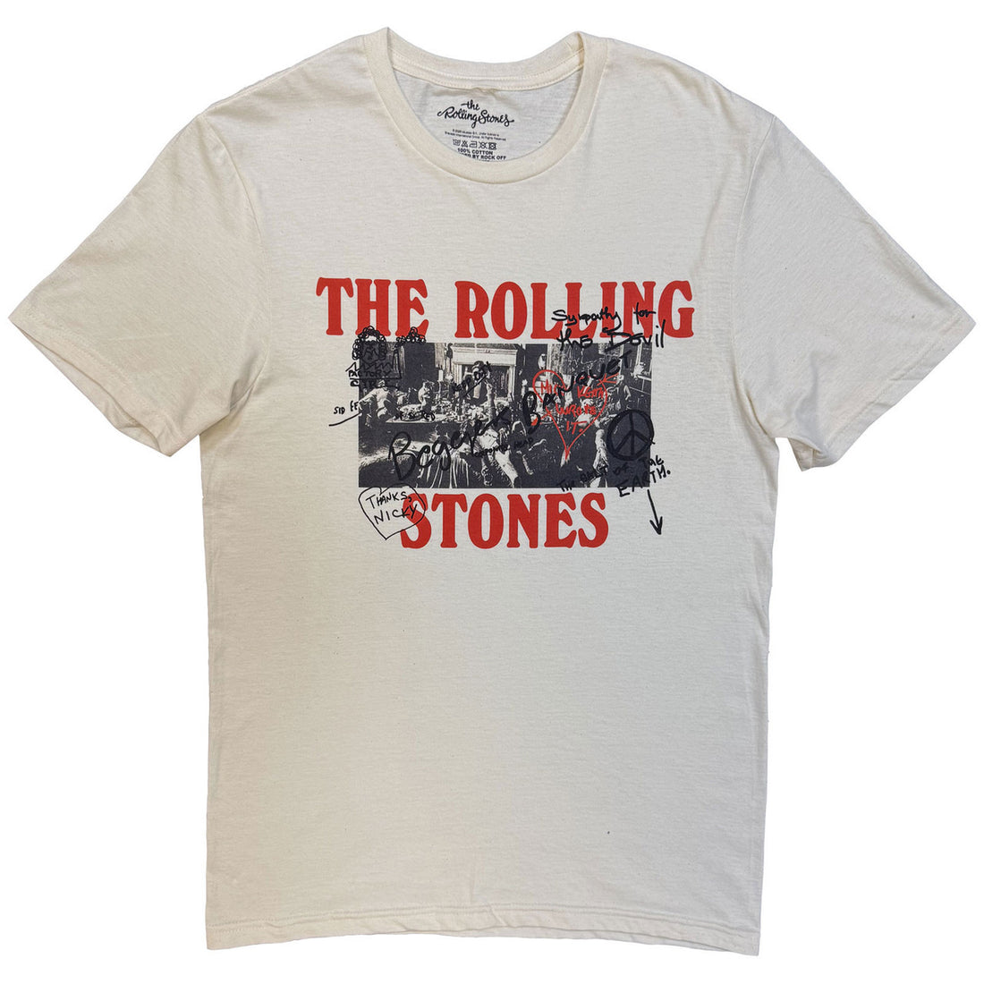 THE ROLLING STONES Attractive T-Shirt, Beggars Banquet Graffiti