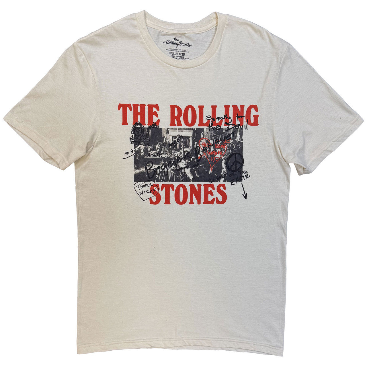 THE ROLLING STONES Attractive T-Shirt, Beggars Banquet Graffiti
